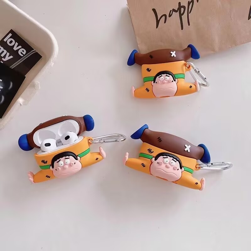 国境を越えてairpods3世代無線bluetoothイヤホン保護カバーシリコン漫画pro2世代airpods4を適用する|undefined