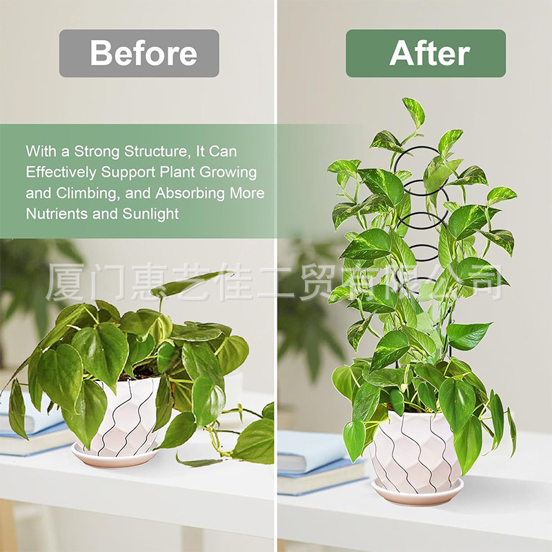 跨境新品 户外盆栽支架植物攀爬架铁艺阳台爬藤架月季插仟支撑架