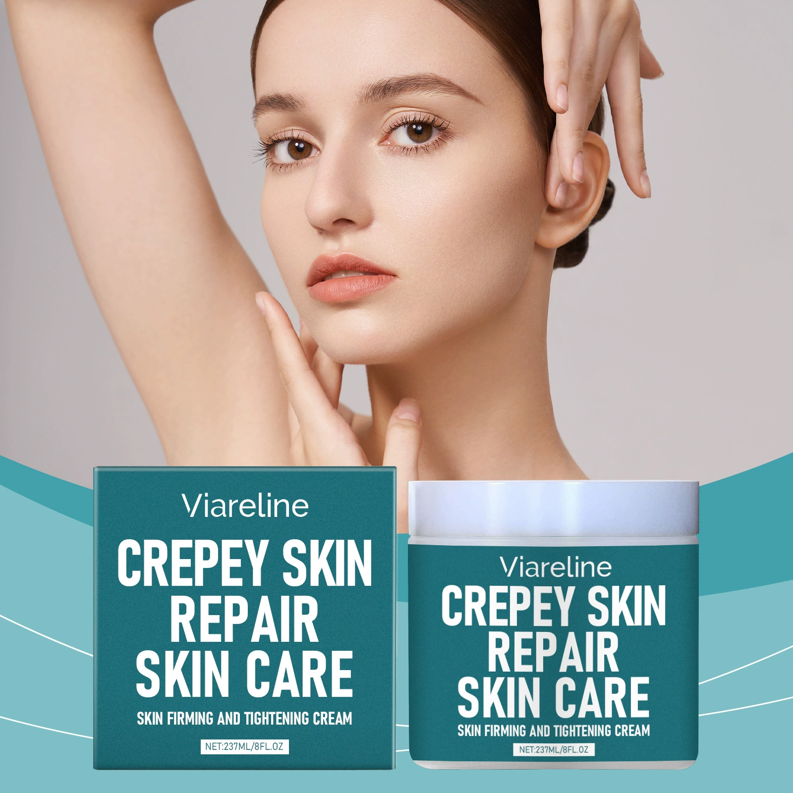 VIARELINE Крем для ухода за кожей тела Нежный питательный увлажняющий крем для тела и лица нейтральный ежедневный уход