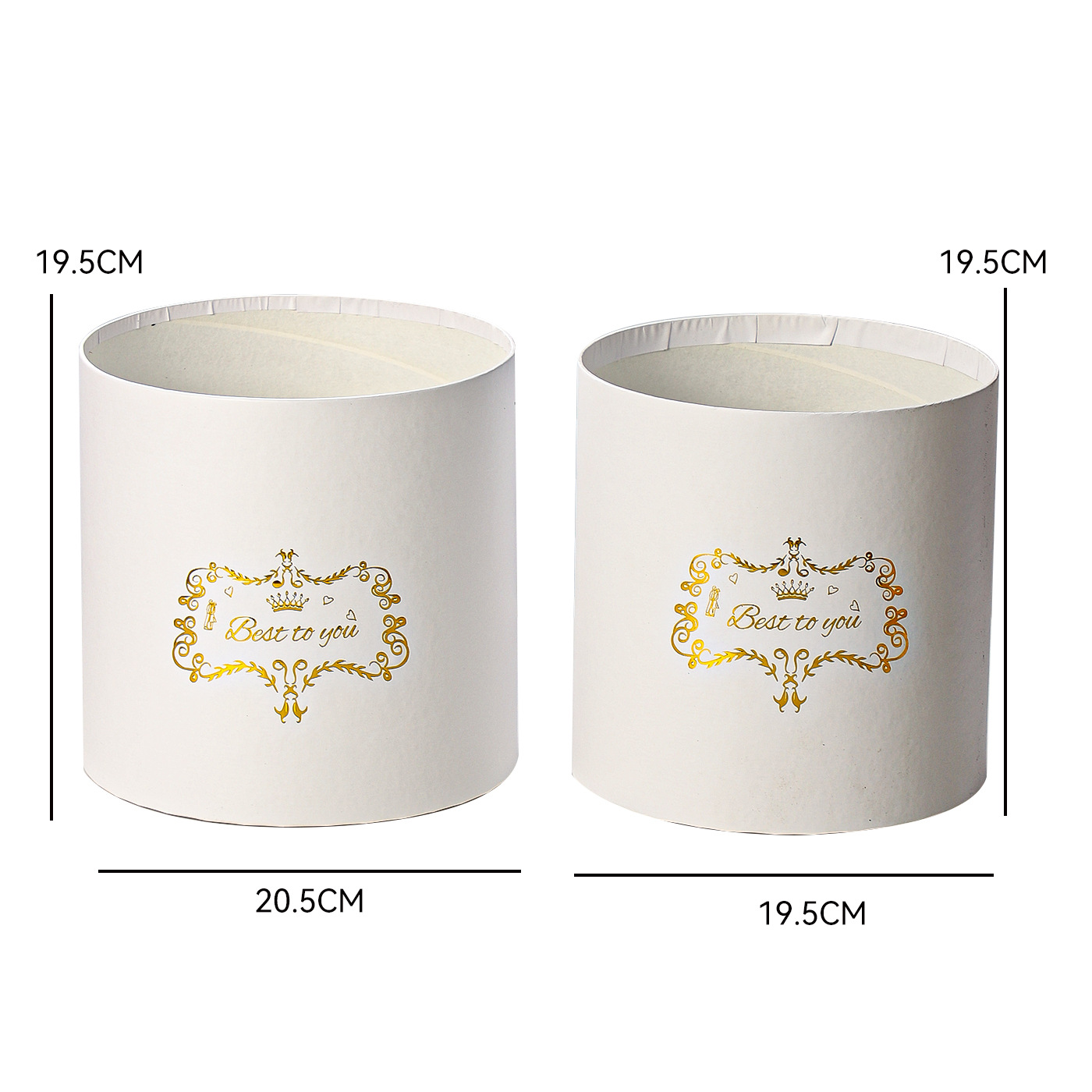 Siete colores cordier cubierto dos buquetes de flores abrazar barril de flores caja de embalaje de flores caja vacía materiales de diseño floral