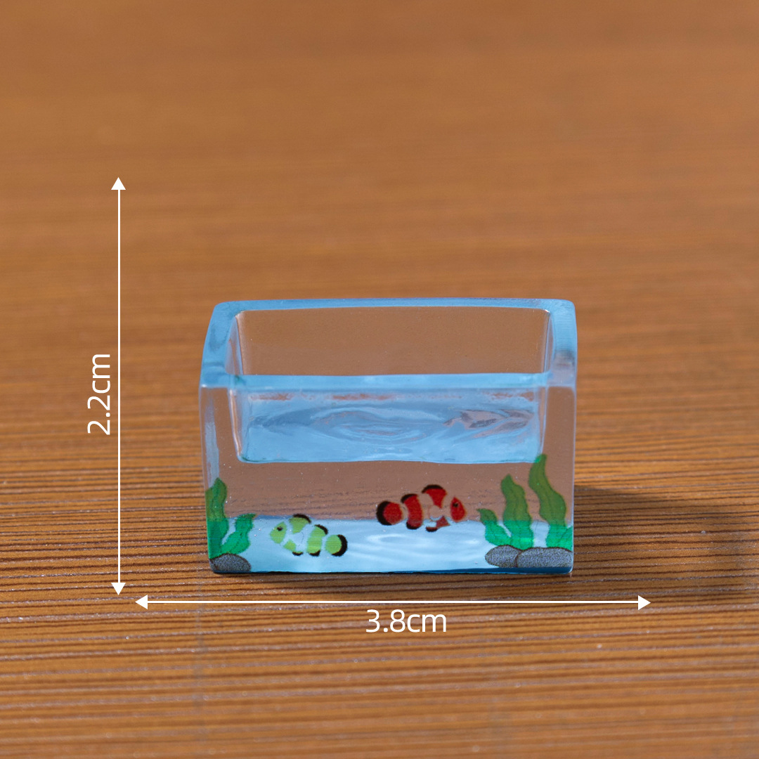 かわいいいたずらな魚猫人形かわいいドールハウス diy 装飾アクセサリーミニデスクトップ装飾品