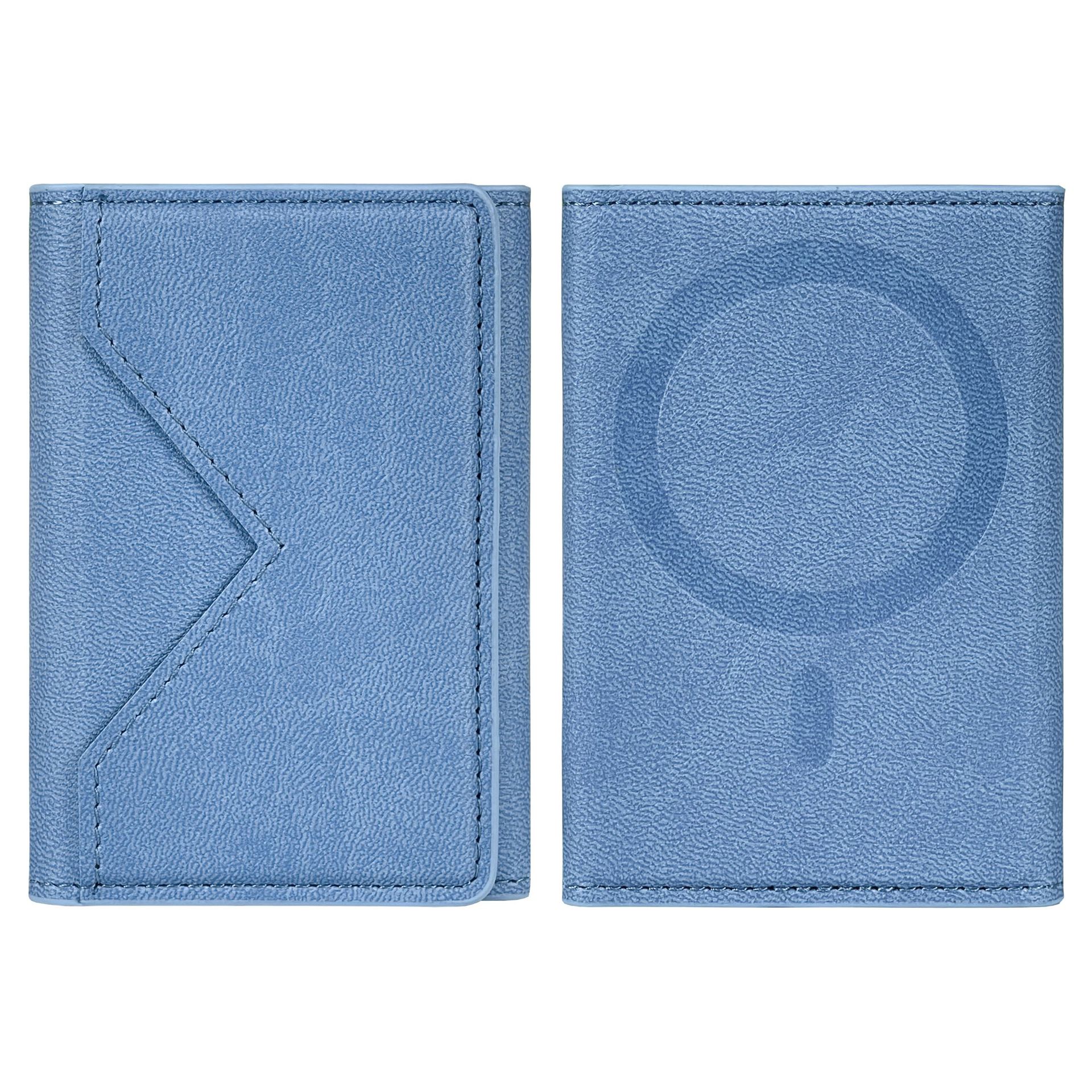 Adecuado para Apple iphone tarjetero con tres tapones magnéticos plegables súper magnéticos monedero con tarjetero