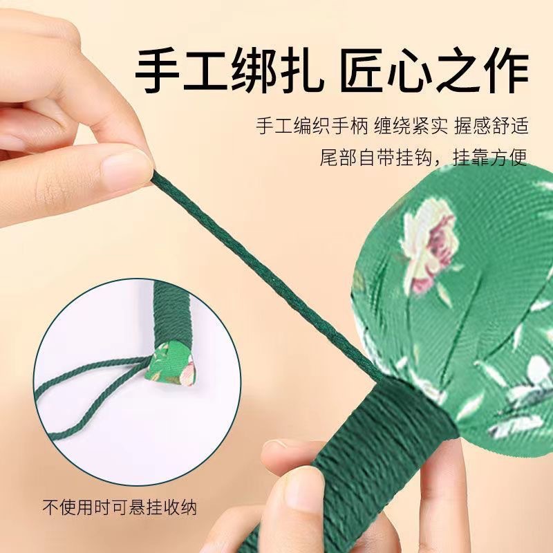 Mugwort Hammer Ai Cao Hammer 33cm Satin Herbal Massage Stick for Meridian Tapping and Wellness Gifting key features
