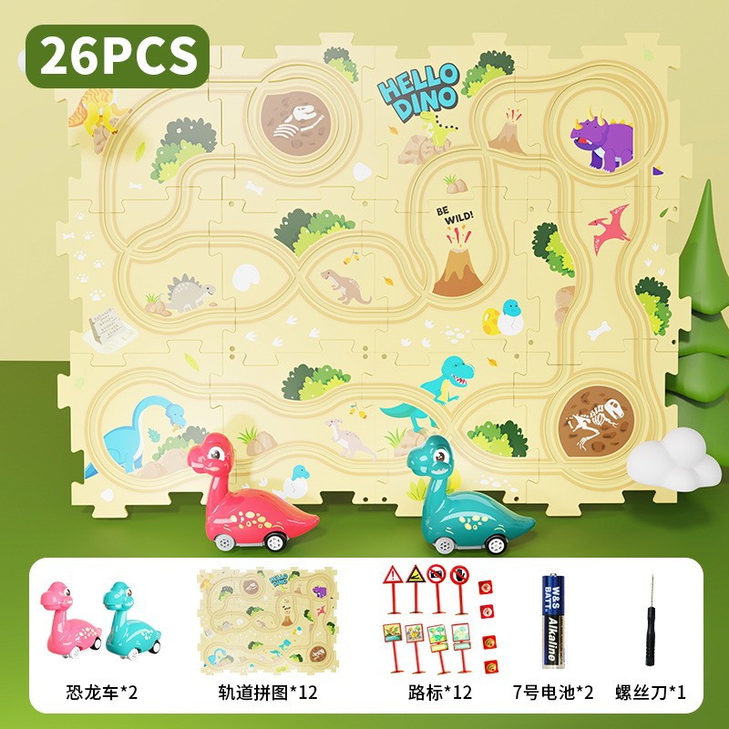 Transfronterizos Niños Navidad tren tren tren puzzle DIY escena de ensamblaje variable para construir juguetes eléctricos tren al por mayor image 26