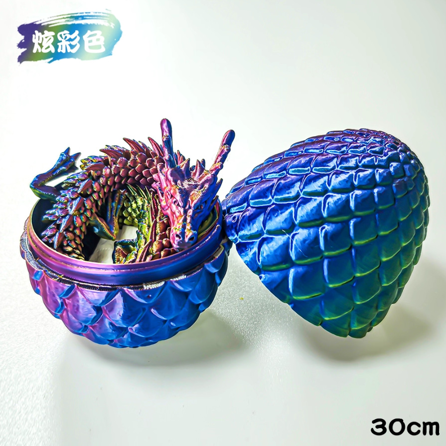 Adorno de Dragón Chino en Impresión 3D de PLA Articulado para Decoración y Regalo