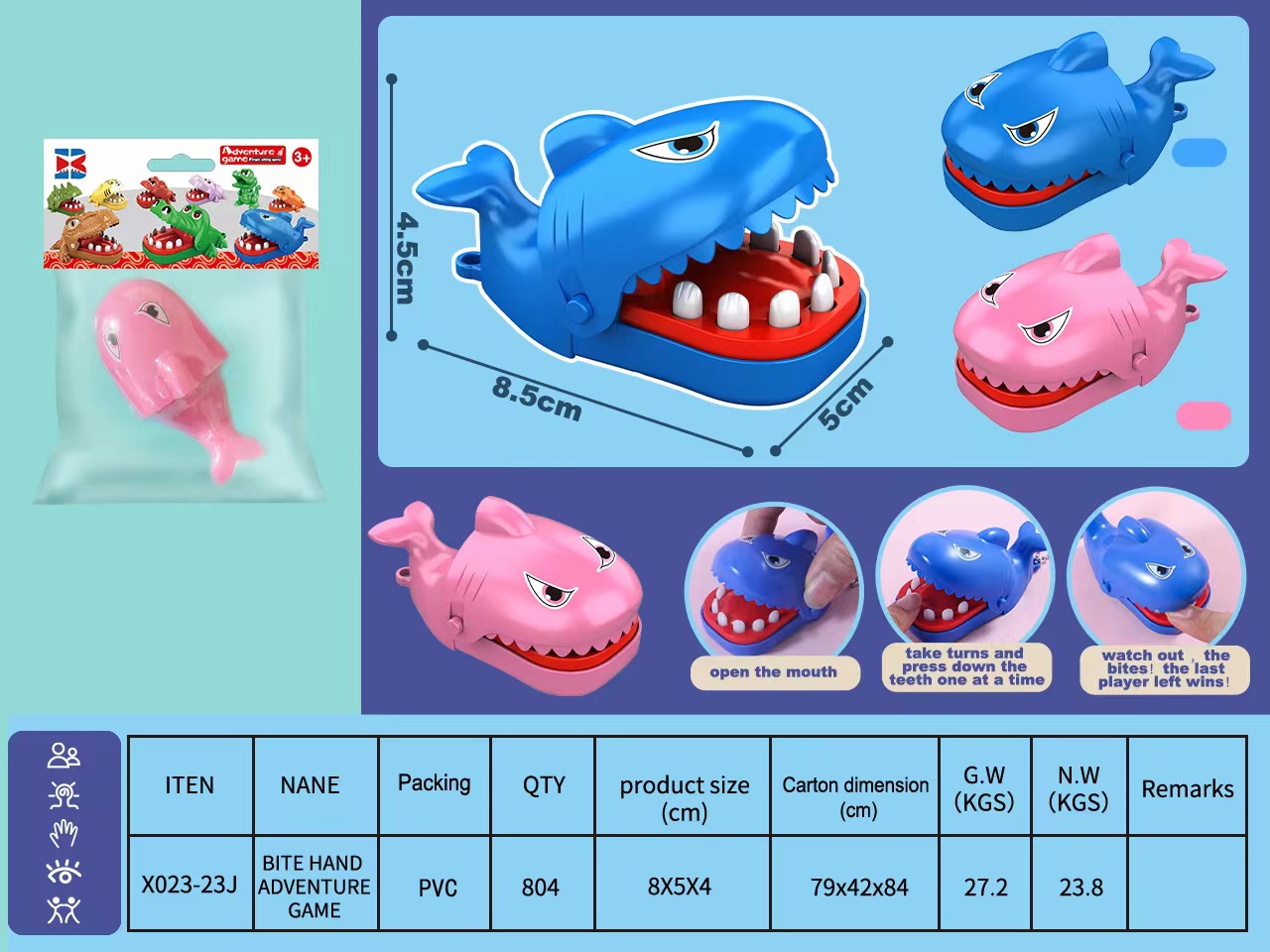 Mini mordedura de dedos juguetes de perros mordedura de manos niños interacción de padres e hijos parodia de dientes descompresión y descompresión artefactos mágicos