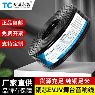 National Standard Pure Copper Evjv Stage Engineering Audio Cable 2-Core 4-Core Microphone Speaker Cable Outdoor Broadcast Speaker Power Cord