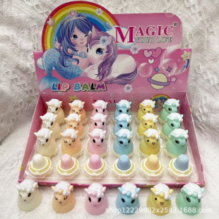 Cross-Border Foreign Trade New Magic Unicorn Cartoon Lip Balm Fruit-Flavored Lip Balm Lip Care Cross-Border Hot Sale
