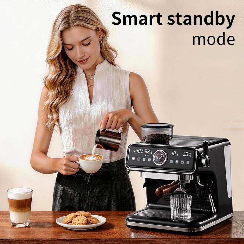 Cross-Border Italian-Style Coffee Machine, Fully Semi-Automatic, Small Household High-Pressure Extraction Steam All-In-One Machine for Office Use Cross-Border Italian-Style Coffee Machine, Fully Semi-Automatic, Small Household High-Pressure Extraction Steam All-In-One Machine for Office Use