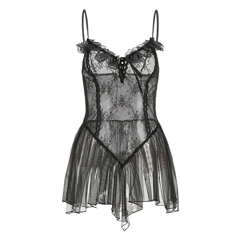 Sexy lencería sexy transparente pijamas sexy flirting tentación uniforme burlas suministros pasión traje perspectiva entrega