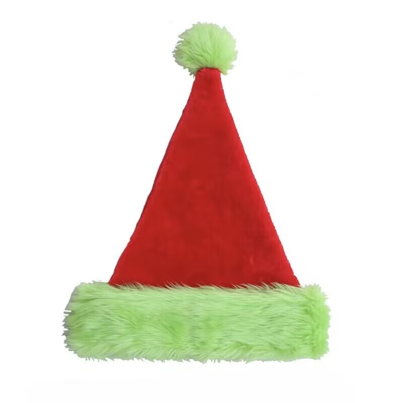 クロスボーダー新作2025蛍光グリーンクリスマスハット、クリエイティブな生端クリスマスパーティー用品、新しいユニークな装飾|undefined
