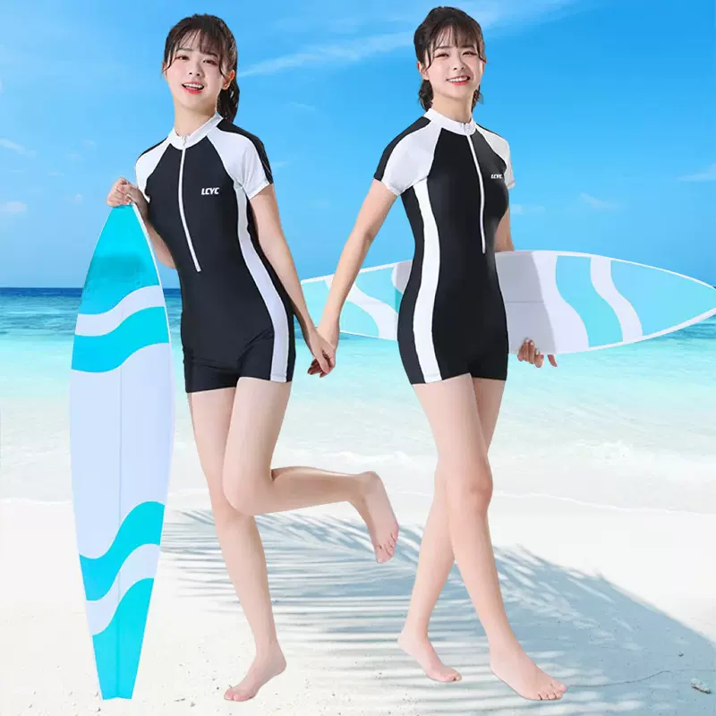 泳衣女款连体游泳衣女士新款专业遮肚显瘦保守温泉防晒大码游泳装