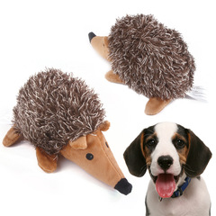 Factory Pet Dog Plush Sound Toy Hedgehog Shape Bite Resistant Dental Dog Interactive Pet Toy 