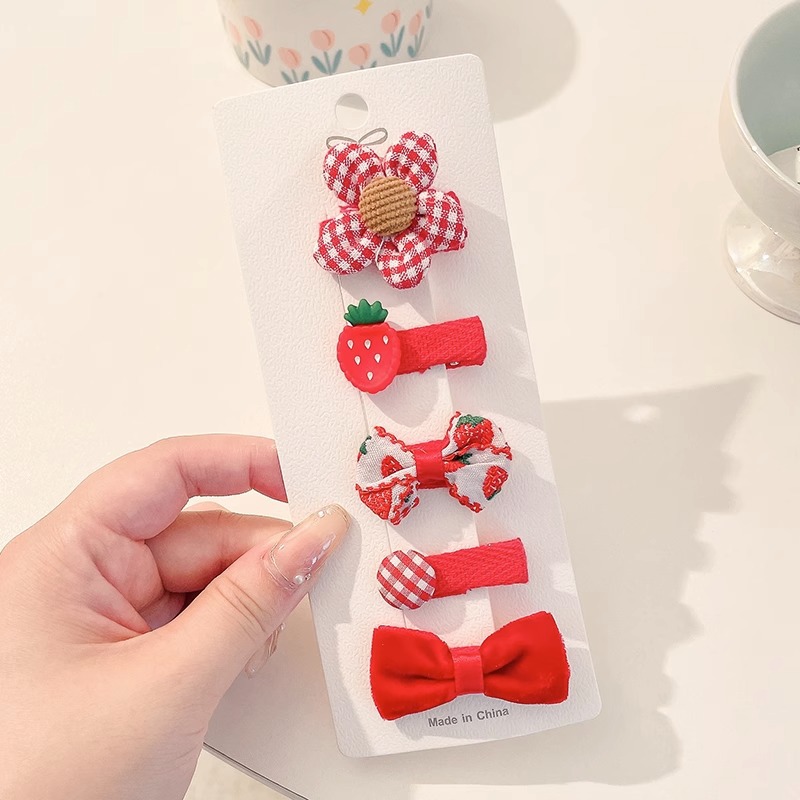 Horquilla de seguridad infantil para niños lindo súper lindo no duele el pelo del bebé clip de sudor niña bebé horquilla de tela completa