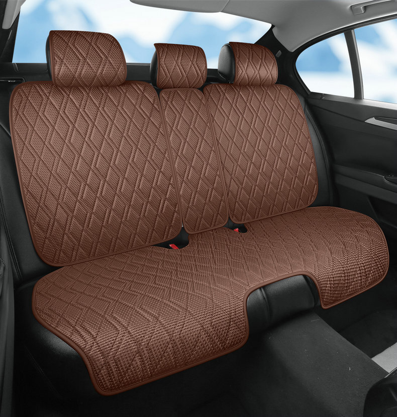 New car seat cushion made of ice silk, breathable and skin-friendly, comfortable seat cover, high-end seat cover, suitable for all seasons