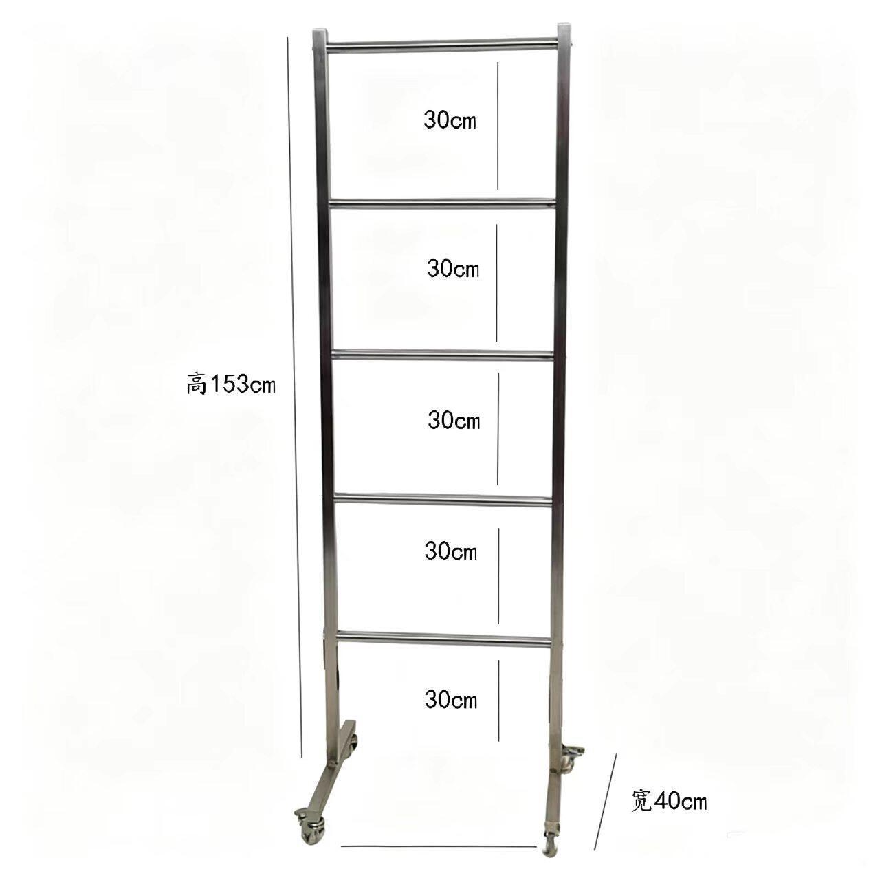 Tienda de ropa de acero inoxidable móvil multicapa percha de ropa estante de almacenamiento de piso de gran capacidad percha de pantalones para hombres y mujeres percha de ropa de almacén image 13