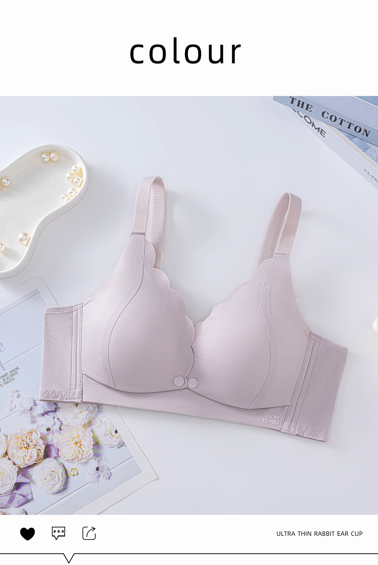 Venta directa de fábrica comercio electrónico transfronterizo Sudeste de Asia Vietnam Tailandia damas sin costuras sujetador de recogida lateral cómodo