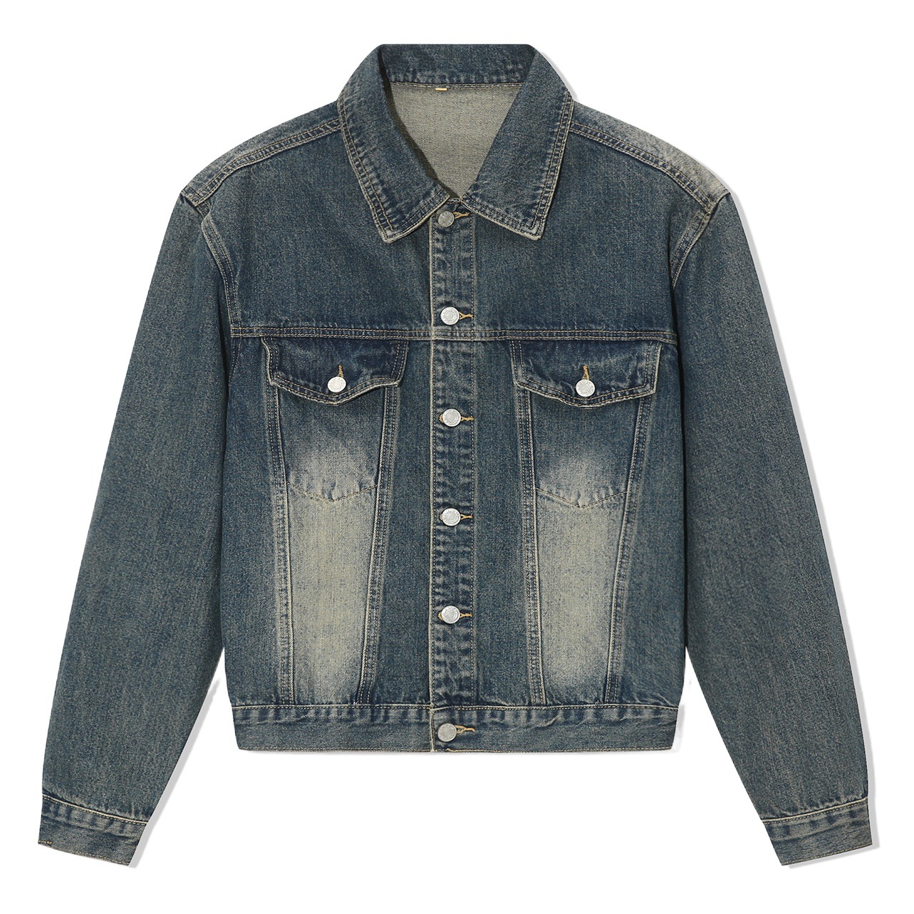 Mtlclothes ropa de los hombres | 2023 primavera nueva casual Denim pantalones chaqueta traje retro coreano