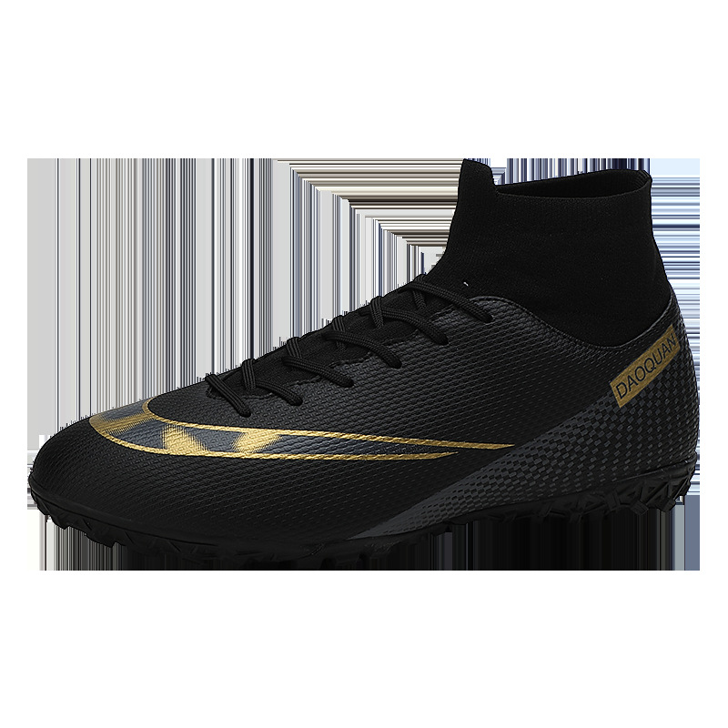 Transfronterizo nuevo alto-top zapatos de fútbol de los hombres y de las mujeres TF uñas rotas adultos transpirable casual césped entrenamiento zapatos de la competencia del estudiante