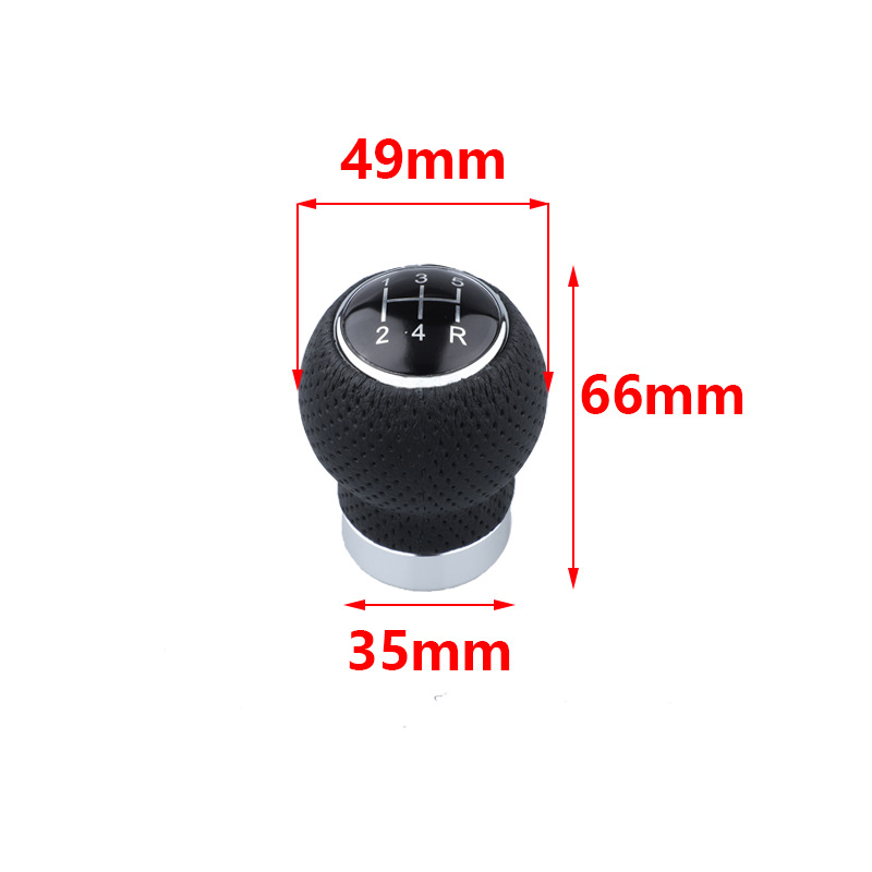 Car gear head manual 5-speed universal gear handle head personalized modification gear lever leather automatic gear shift rod head