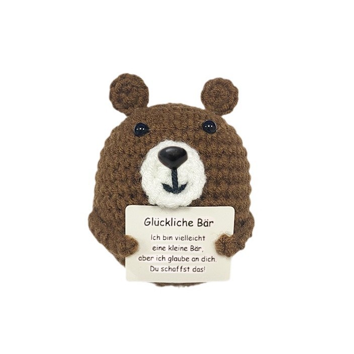 Transfronterizo al por mayor hecho a mano de punto de felpa de energía positiva de la patata emocional vegetal adornos de frutas de juguete pequeño regalo