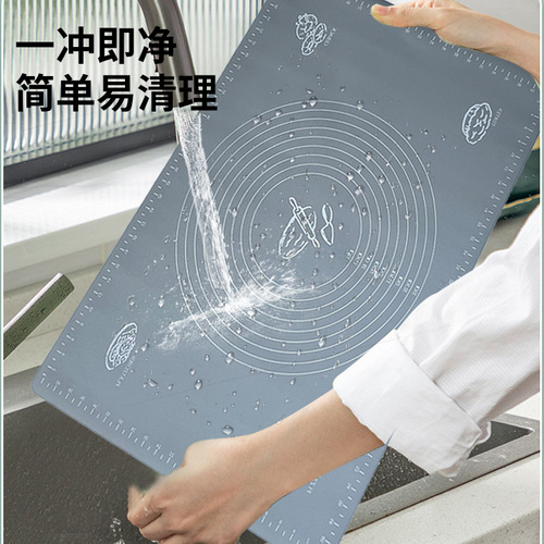 Cross-border silicone rolling mat, food grade kneading mat, thickened chopping board and dough mat, insulated silicone rolling mat