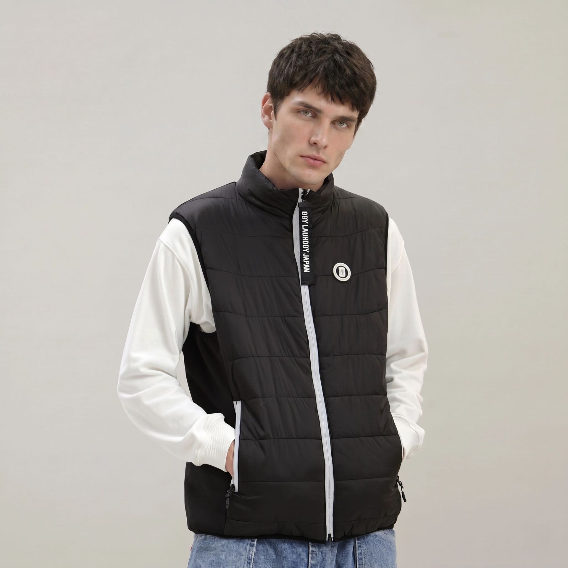 Chaleco Acolchado Ligero para Hombre de Nylon Térmico para Ocio