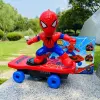 Big stunt car, battery, Spiderman