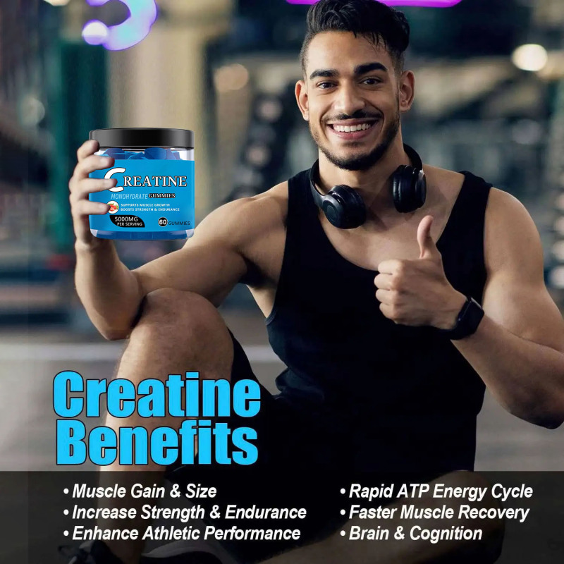 跨境外贸专供Creatine Gummies肌酸软糖现货60粒软糖加工定制OEM|undefined