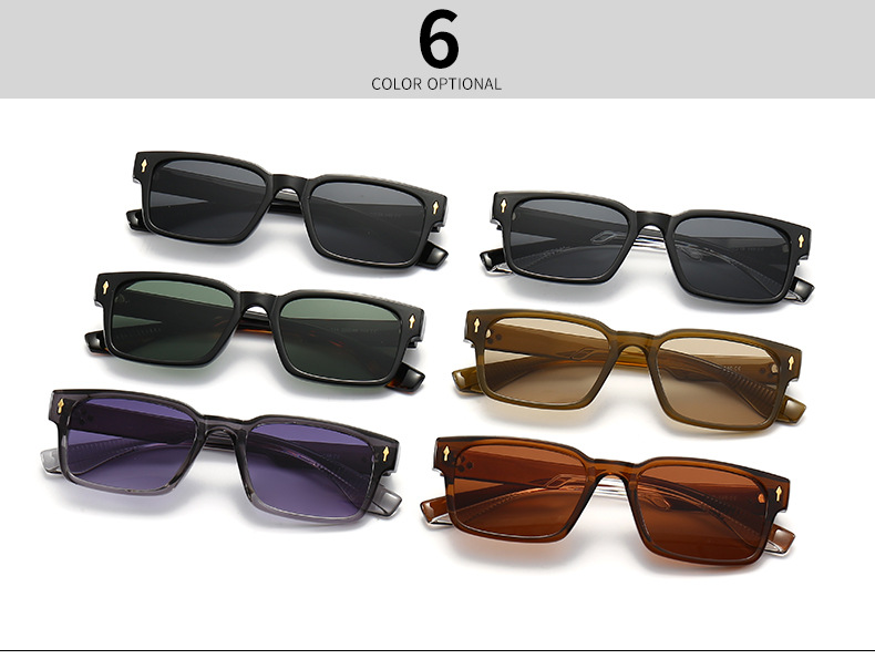 PC, UV400 Protection Lens Material Square Glasses Style Casual Simple Style Solid Color PC UV400 Protection Square Full Frame Women's Sunglasses