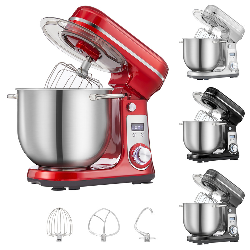 Cross-Border Household Appliances Large-Capacity Dough Mixer Noodle Mixer Chef Machine Egg Beater Mixer Stand Mixer