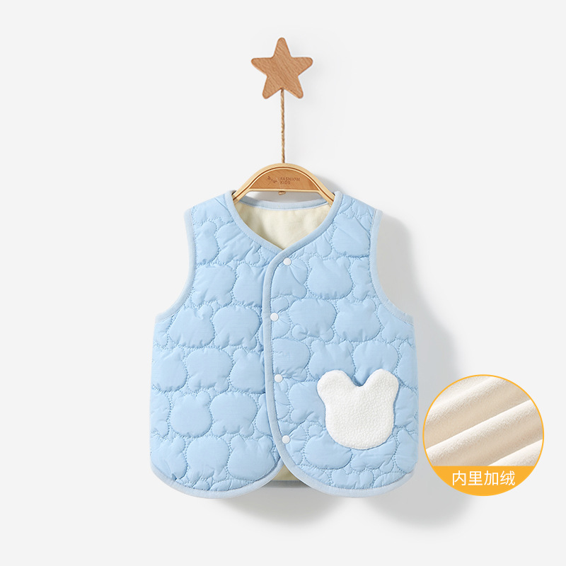 Chaleco para niños para primavera, otoño e invierno, cárdigan cálido de forro polar para bebés recién nacidos, chaleco exterior grueso para niños y niñas, ropa de invierno para bebés.