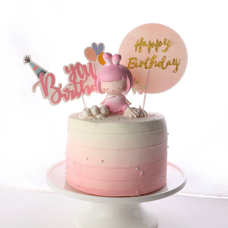 English Birthday Happy Cartoon Balloon HB Love Gift Box Birthday Happy Cake Account Crown Crown милые звезды