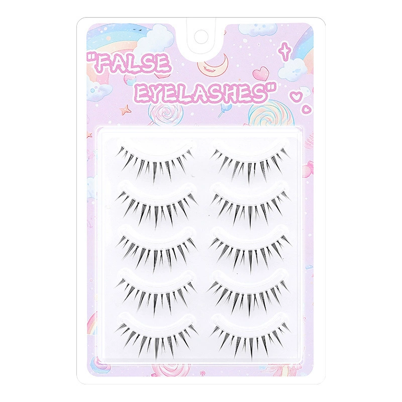 Transparent false eyelashes, comics for eyelashes, 5 pair