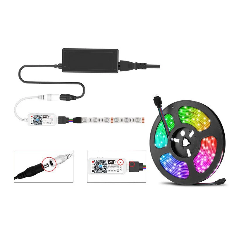 Small wireless controller, LED light strip, 24 keys, remote control