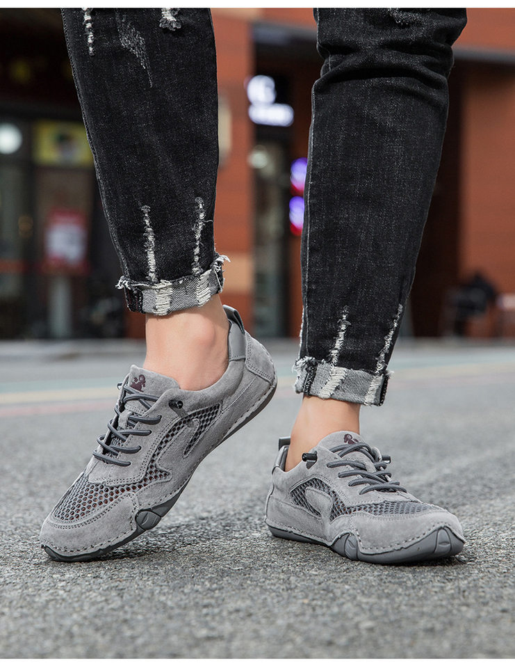 Giày thể thao unisex cỡ lớn thoáng khí lưới mùa hè, đế bằng — 661 Màu đen, 661 màu cát, 661 màu hồng, 661 màu nâu chi tiết 26