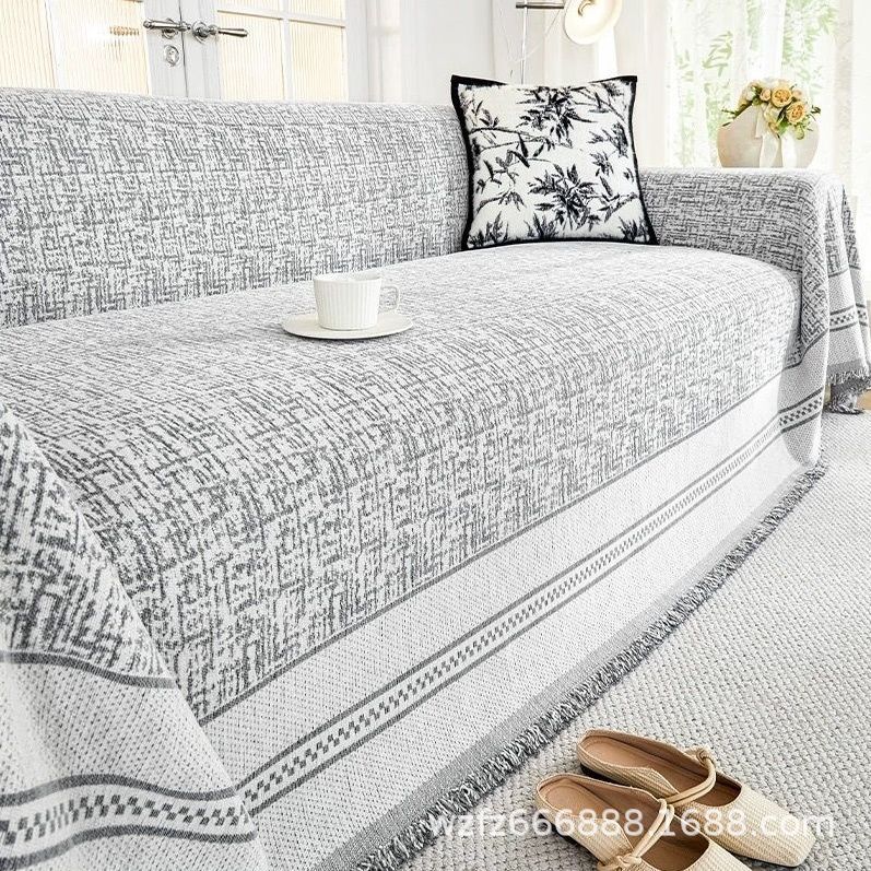 2025 New Sofa Cover Cloth, Universal Sofa Towel for All Seasons, Chenille Non-Slip Sofa Cushion, All-Inclusive Cover Blanket