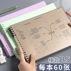 思维导图笔记本活页可拆卸本子B5康奈尔笔记本子大学生考研记事本