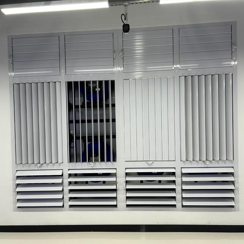 Obturador fábrica eléctrica manual contenedor obturador fábrica industrial pared exterior impermeable aleación de aluminio obturador image 4