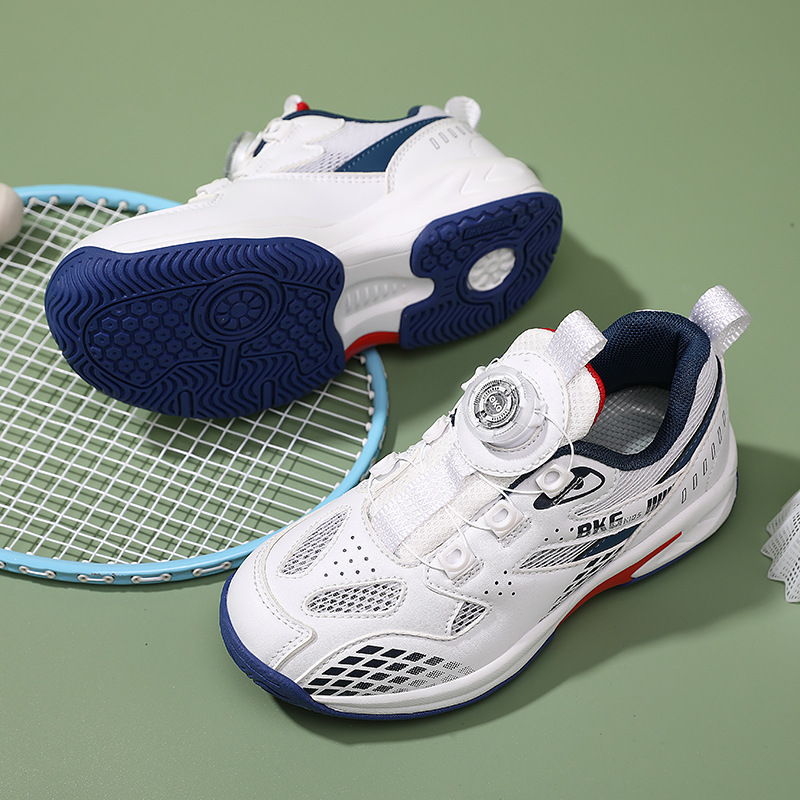 BKG children's badminton shoes 2025 summer single mesh boys' arch correction running shoes girls' non-slip table tennis shoes