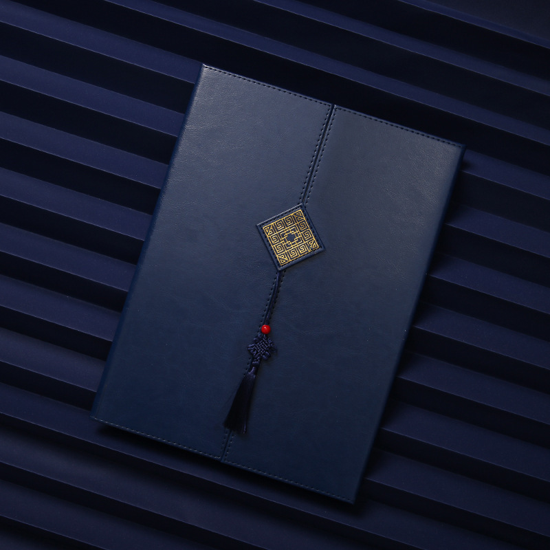 Certificado de honor A4 personalizado LOGO de cuero chino nudo certificado de premio página interior cubierta de núcleo de alta calidad certificado de premio cubierta vertical