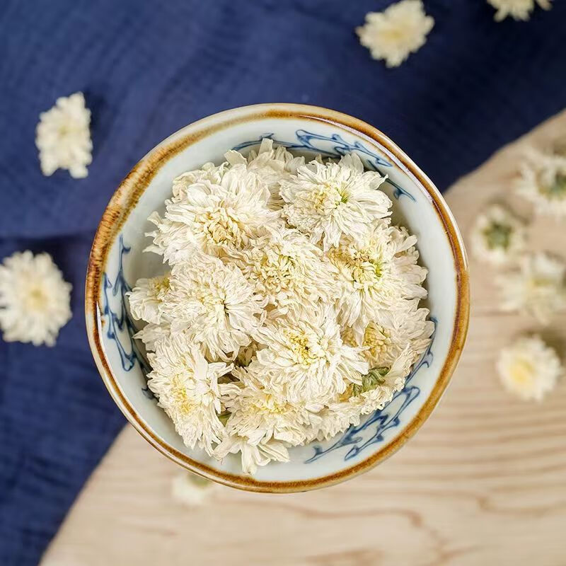 White Chrysanthemum Tea Bai Ju Hua 500g Dried Flowers for Herbal Infusions and Daily Brewing preparation