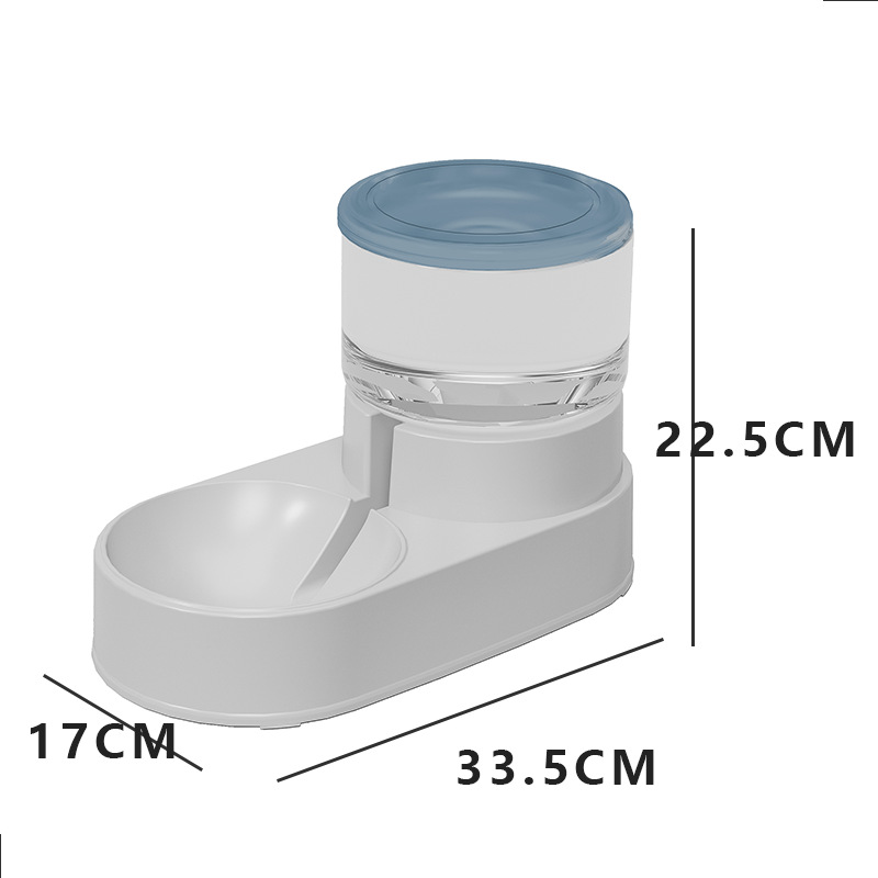 Perro Tazón perro tazón gato tazón de comida para gatos perro antidetonante doble tazón gato mediano y pequeño perro automático beber suministros para mascotas
