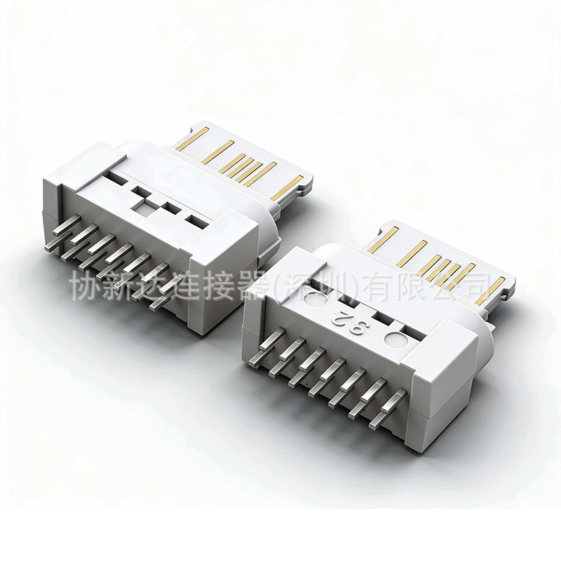 All-Plastic 14P Vertical Female Connector, White Plastic Core, Type-C Apple Adapter Connector, USB Short Body 10.0 All-Plastic 14P Vertical Female Connector, White Plastic Core, Type-C Apple Adapter Connector, USB Short Body 10.0