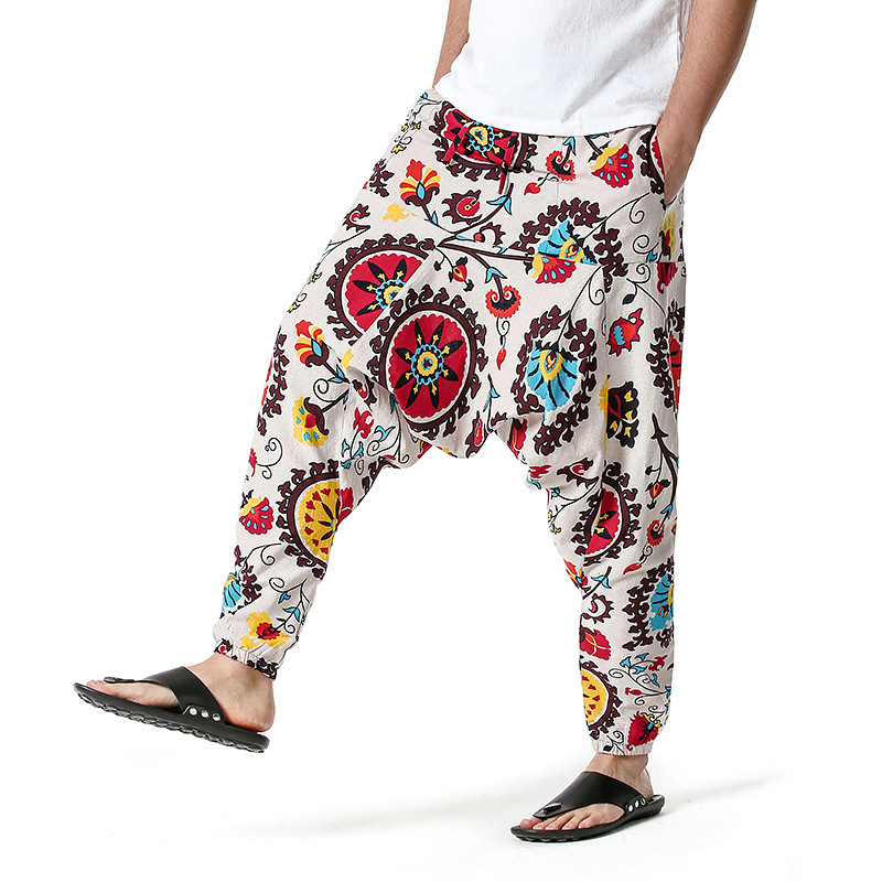 men's and women's foreign trade Harun yoga pants loose bohemian pants hanging pants moth pants 3