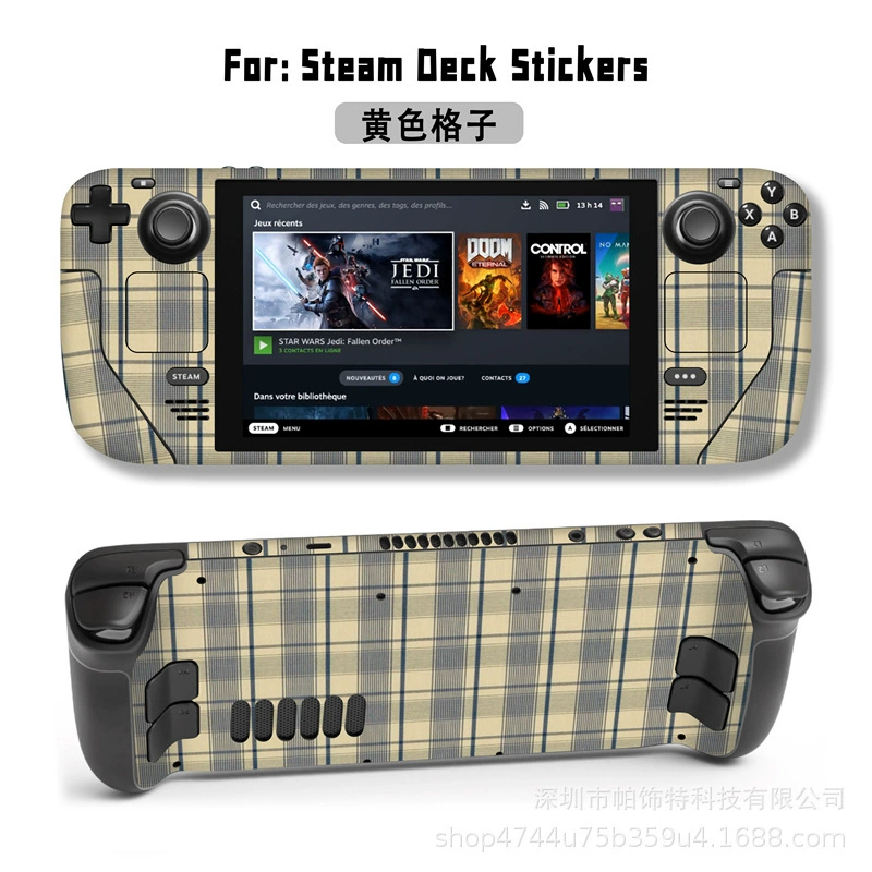 Подходит для наклейки Steam Deck, наклейка на Steam Deck Patch, Steam Panda, вручную, персональный пиксель