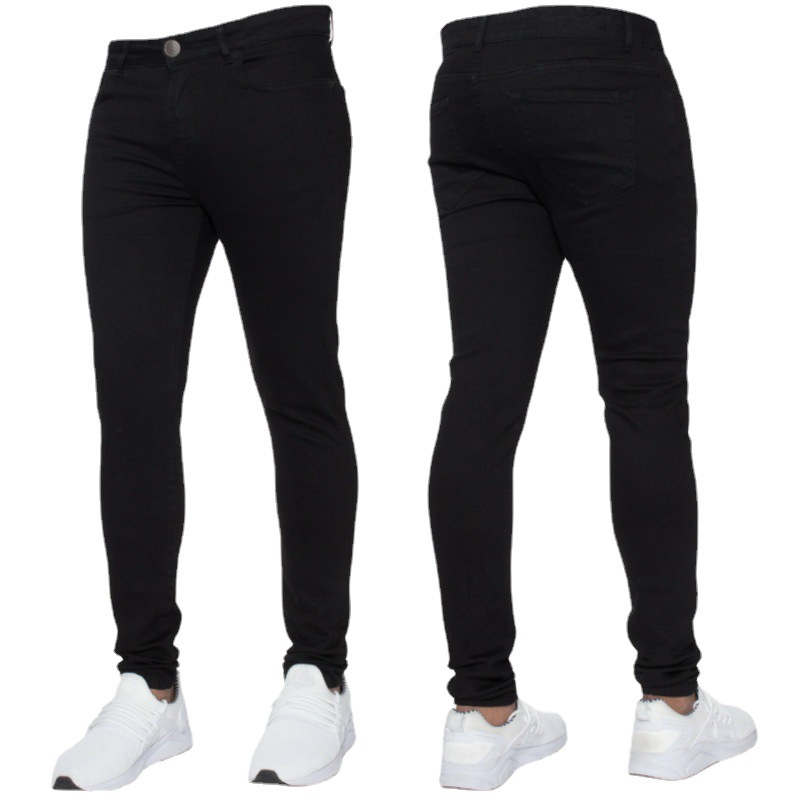 Jeans uomo oro classici e aderenti in tessuto stretch_voghion.com