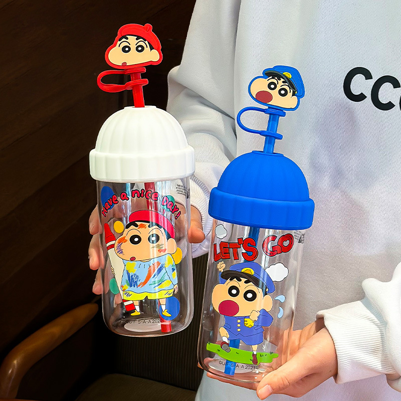 Lápiz pequeño nuevo vasos de vidrio de borosilicona alta mujer 2025 nuevo alto valor facial taza de agua de paja taza de oficina de alta temperatura