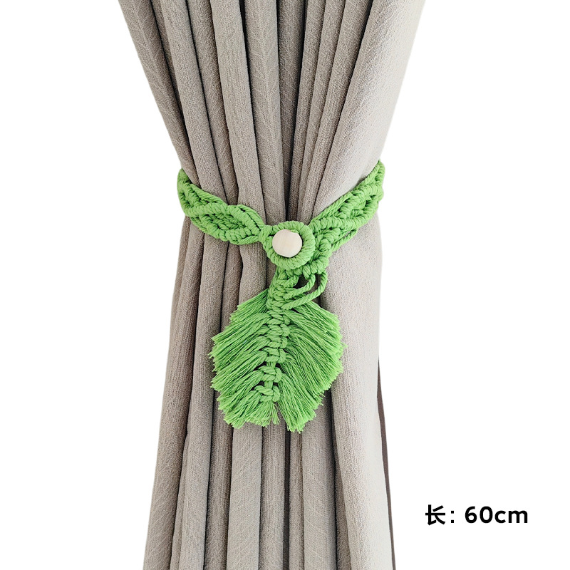 Correas de cortina Tronos de borla de viento simple transfronterizo Accesorios de cortina de gasa Fijo Multicolor Ajuste cuerda de almacenamiento ajustable image 7