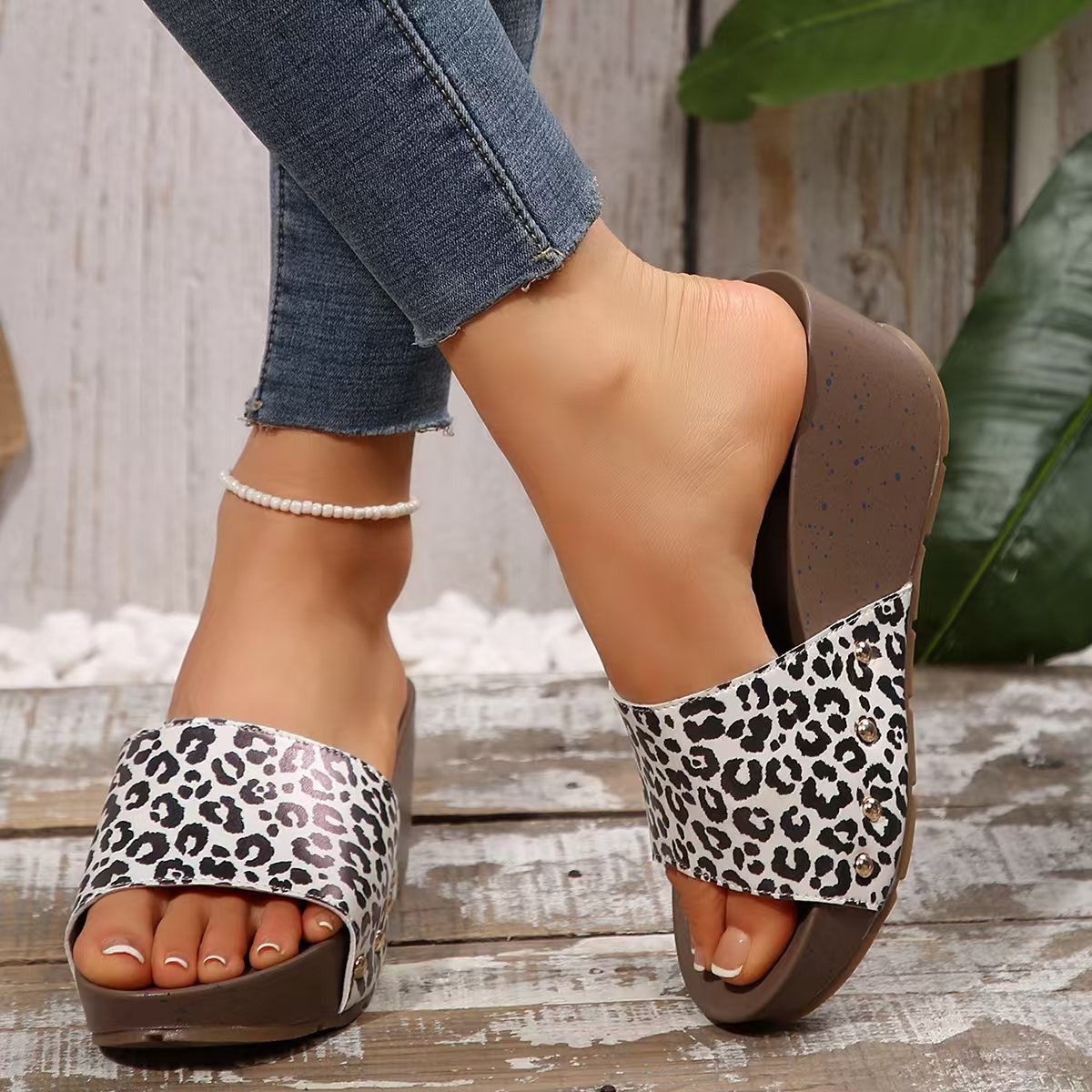 Wedge Sandals For Women Platform Open Toe High Heel Slippers_voghion.com